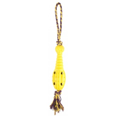 Pet Brands Rope And Rubber Rocket Dog Toy 